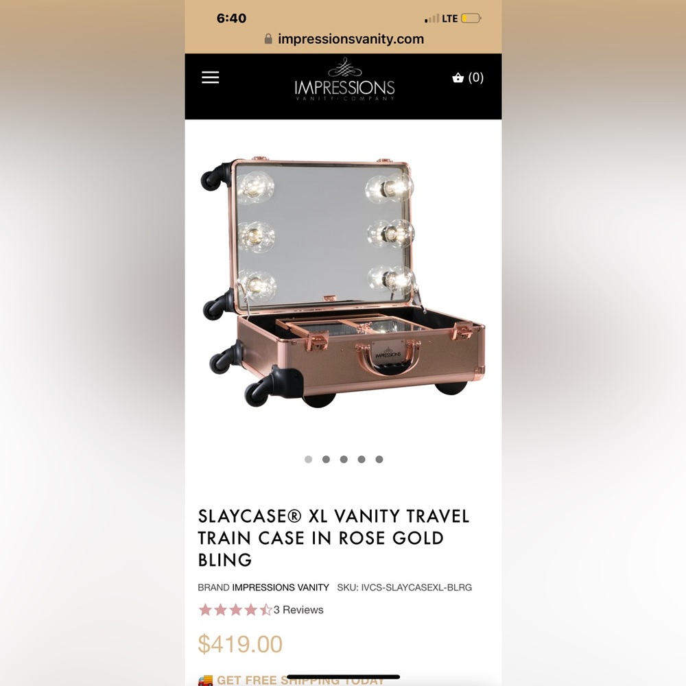 Impressions Vanity SlayCase XL - Rose Gold